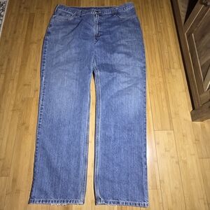 Carhartt Men's Relaxed Fit Straight Leg Jeans 40x34 Medium Wash Blue Denim